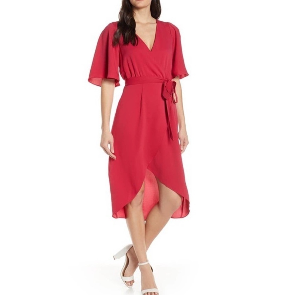 Cooper St - Raspberry Wrap-Style Dress